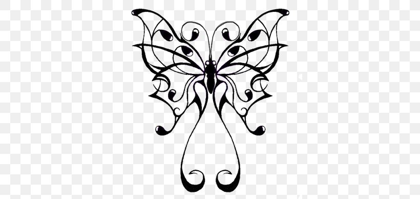 Butterfly Tattoo Artist Purple, PNG, 650x388px, Butterfly, Area, Artwork,  Black, Black And White Download Free