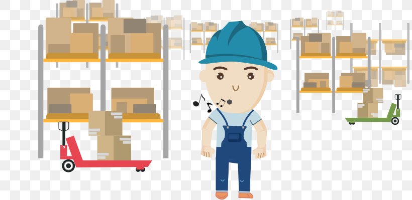 Clip Art Warehouse Openclipart Free Content Illustration, PNG, 810x399px, Warehouse, Cartoon, Forklift, Human Behavior, Industry Download Free