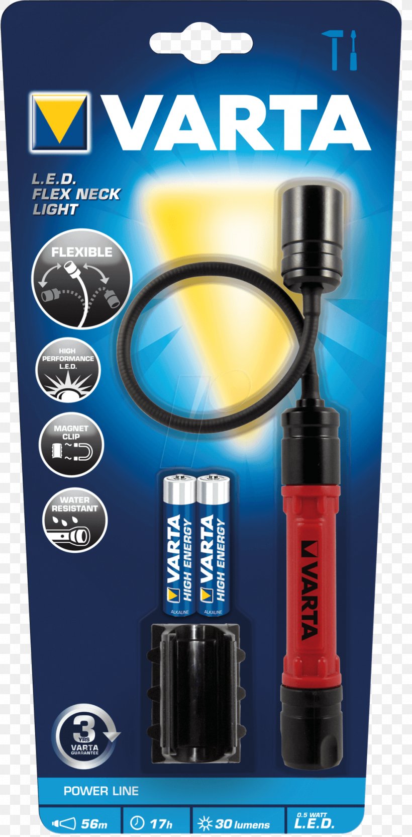 Flashlight VARTA Battery Light-emitting Diode, PNG, 985x2000px, Light, Aa Battery, Battery, Flashlight, Hardware Download Free