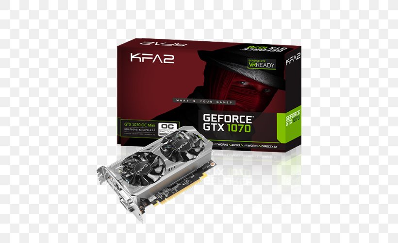Graphics Cards & Video Adapters NVIDIA GeForce GTX 1070 Ti GALAXY Technology 英伟达精视GTX, PNG, 500x500px, Graphics Cards Video Adapters, Brand, Computer Component, Electronic Device, Electronics Accessory Download Free