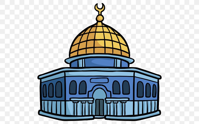 Dome Of The Rock Temple Mount Dome Of The Chain Clip Art, PNG, 512x512px, Dome Of The Rock, Alaqsa Mosque, Artwork, Building, Dome Download Free