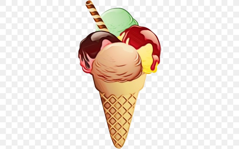 Ice Cream Cone Background, PNG, 512x512px, Watercolor, Art, Bar, Chocolate Ice Cream, Cone Download Free