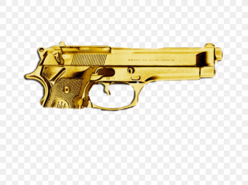Firearm Weapon Pistol Gold Gun, PNG, 1023x767px, Firearm, Air Gun, Aladeen, Ammunition, Beretta Download Free