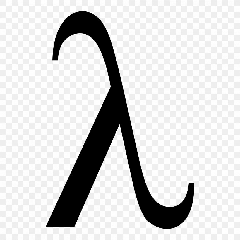 Lambda Calculus Symbol Anonymous Function Greek Alphabet, PNG, 2000x2000px, Lambda, Anonymous Function, Black, Black And White, Brand Download Free