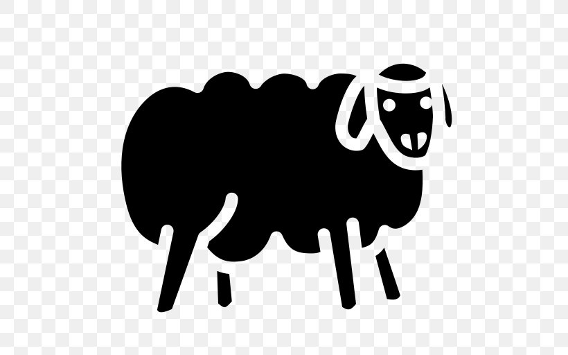 Sheep Clip Art, PNG, 512x512px, Sheep, Black, Black And White, Can Stock Photo, Cattle Like Mammal Download Free