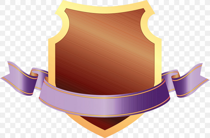 Shield Purple Logo, PNG, 3000x1973px, Emblem Ribbon, Logo, Paint, Purple, Shield Download Free