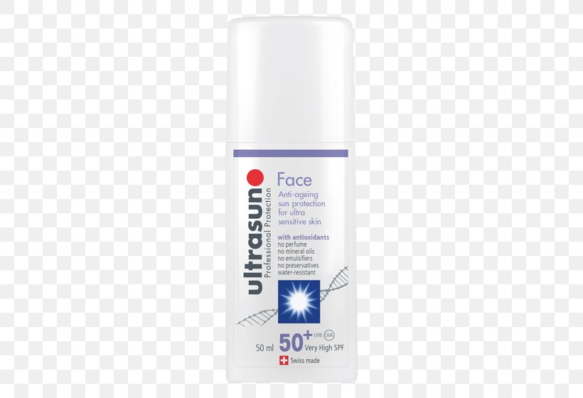 Sunscreen Lotion Ultrasun SPF Face Ultrasun Face High SPF30 Anti-Ageing Formula 100ml Skin, PNG, 560x560px, Sunscreen, Aerosol Spray, Ageing, Formula, Liquid Download Free