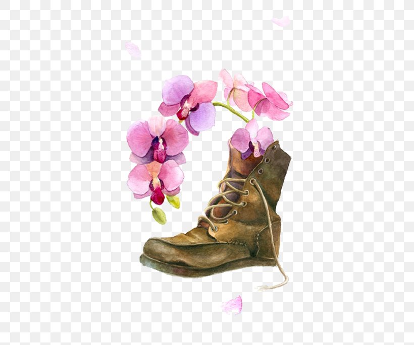 Boot Flower Shoe, PNG, 500x685px, Boot, Flower, Footwear, High Heeled Footwear, Highheeled Footwear Download Free