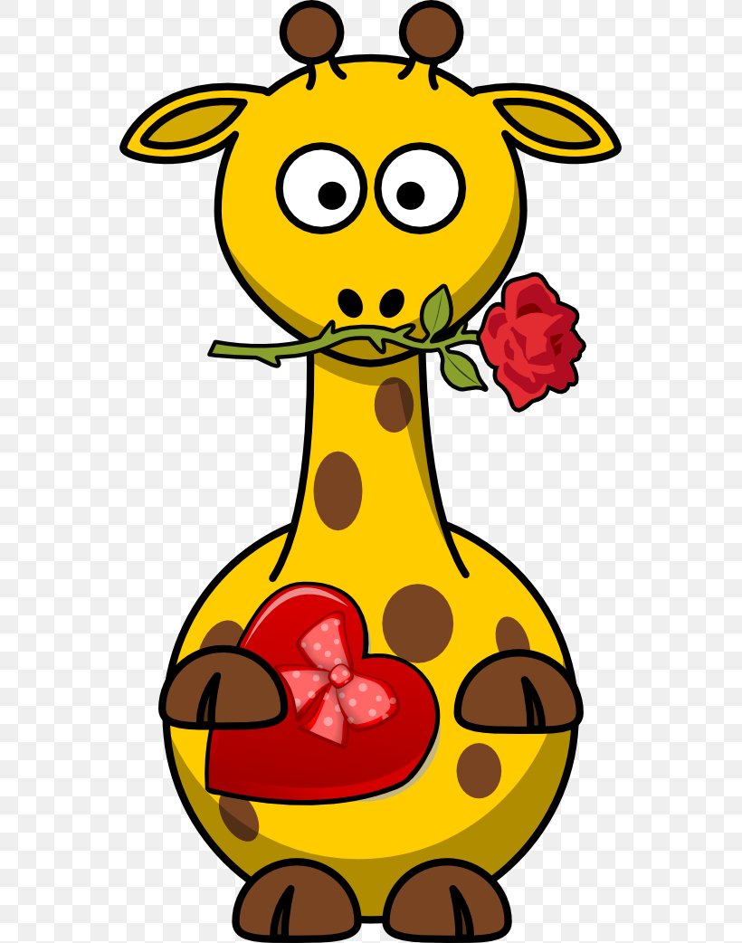 Giraffe Wedding Invitation Valentines Day Heart Clip Art, PNG, 555x1042px, Giraffe, Artwork, Flower, Gift, Giraffidae Download Free