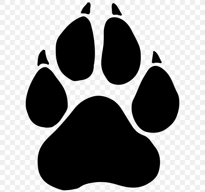 Black Panther Paw Dog Tiger Clip Art, PNG, 628x768px, Black Panther, Black, Black And White, Cat, Claw Download Free