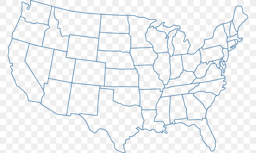 Outline Of The United States Blank Map World Map, PNG, 770x490px, United States, Americas, Area, Black And White, Blank Map Download Free