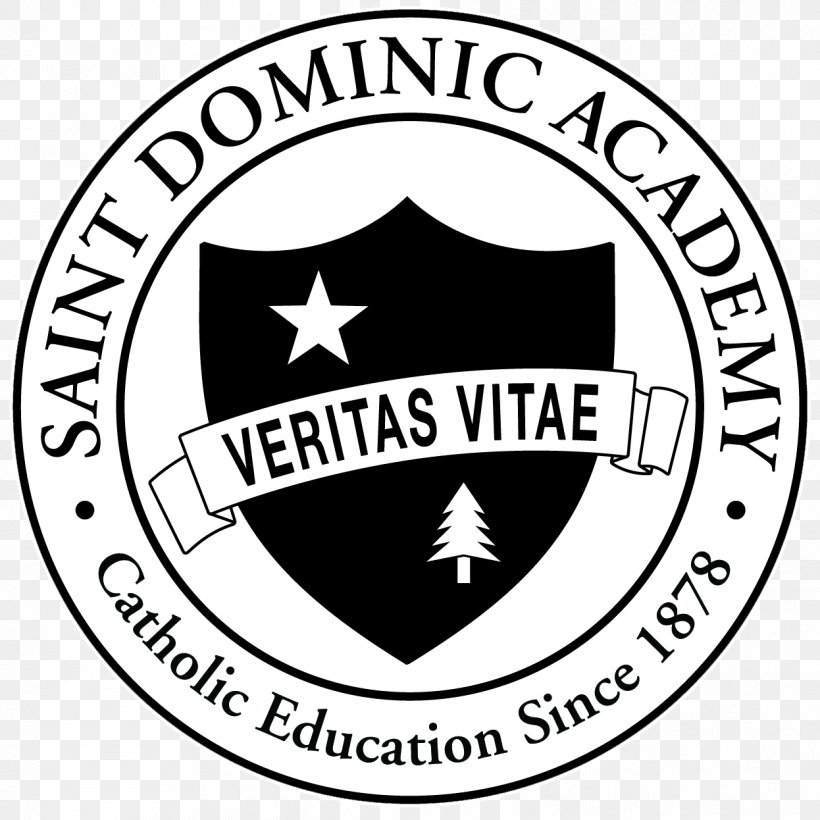 Saint Dominic Academy Logo Organization Wharf House Restaurant Emblem, PNG, 1246x1246px, Logo, Area, Auburn, Black, Black And White Download Free
