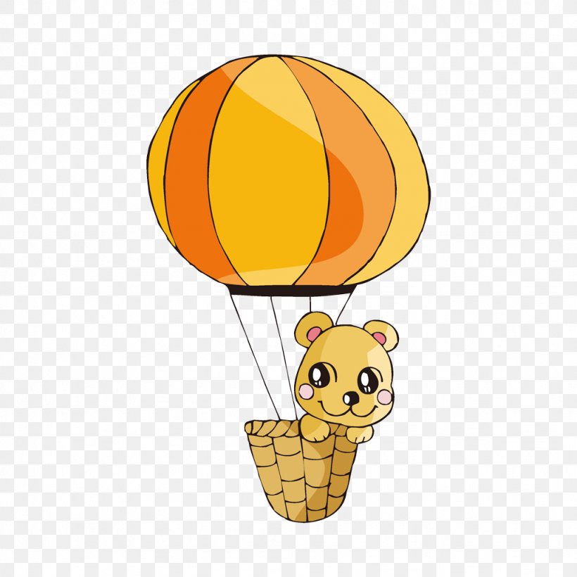 Cartoon Hot Air Balloon Illustration, PNG, 1024x1024px, Cartoon, Animation, Balloon, Comics, Cuteness Download Free