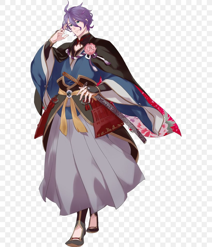 Touken Ranbu Cosplay Costume Character Clothing, PNG, 584x957px, Watercolor, Cartoon, Flower, Frame, Heart Download Free