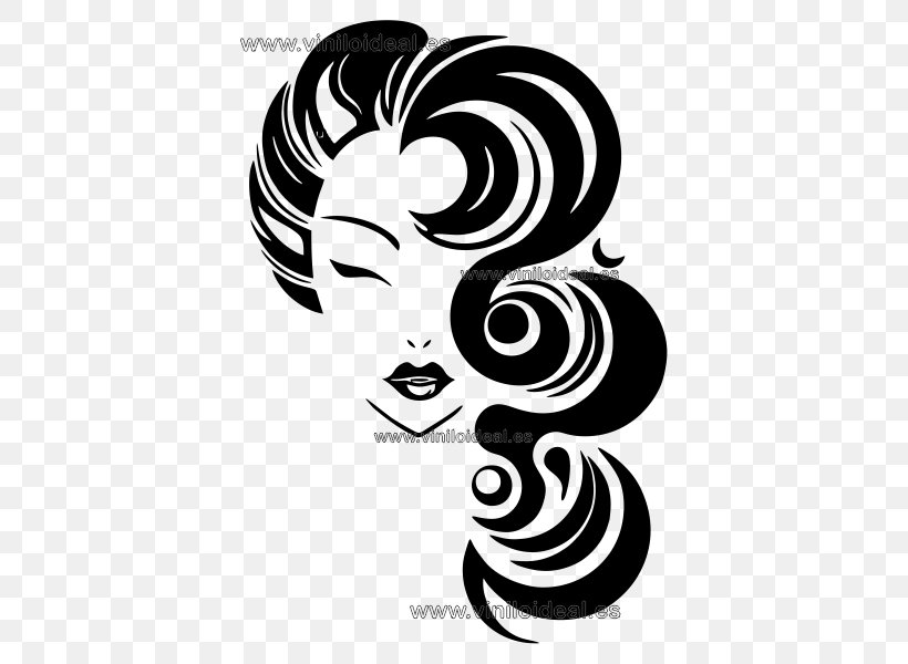 Beauty Parlour Wall Decal Sticker Hairstyle, PNG, 600x600px, Beauty Parlour, Art, Barber, Barbershop, Black And White Download Free