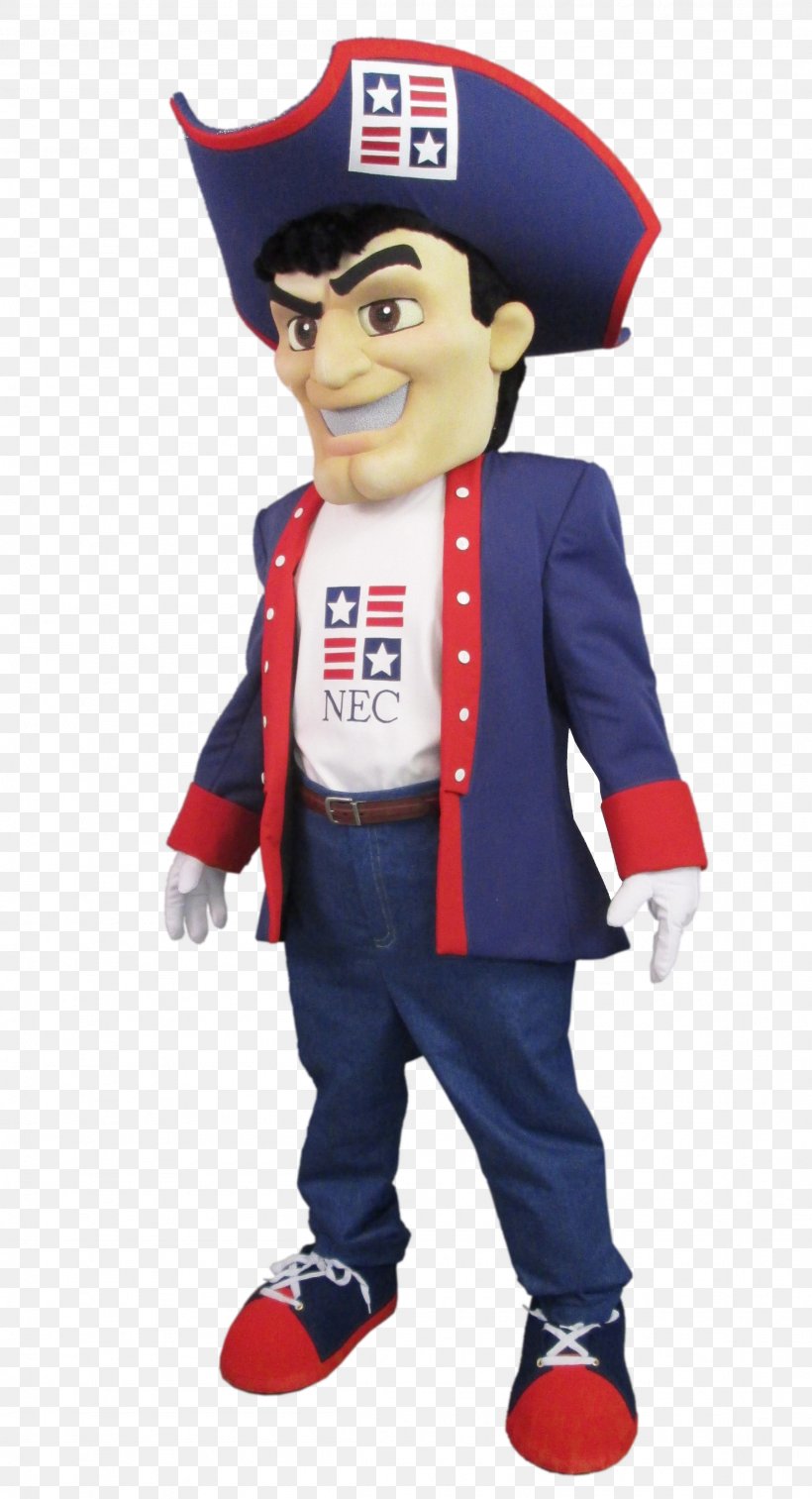 Mascot New England Patriots Costume Headgear, PNG, 2307x4259px, Mascot, Cartoon, College, Costume, Figurine Download Free