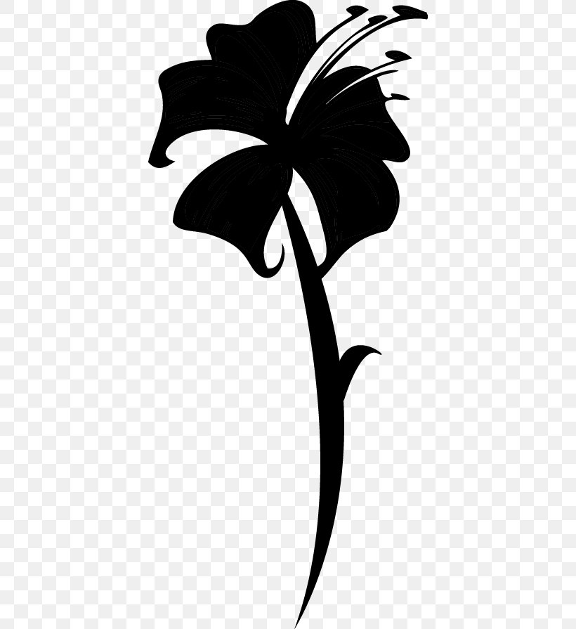 Silhouette Petal Flower Clip Art, PNG, 398x895px, Silhouette, Black, Black And White, Branch, Flora Download Free