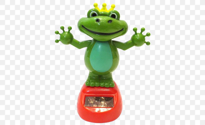 Frog Wackelfigur Solar Power Toy Animal, PNG, 600x500px, Frog, Amphibian, Animal, Baby Toys, Bobblehead Download Free