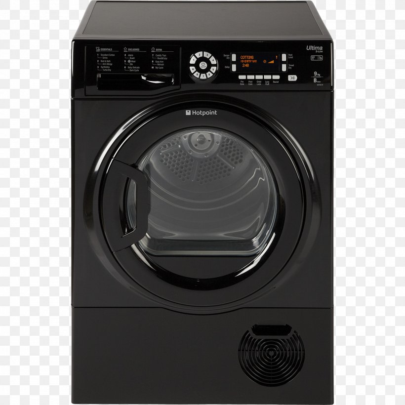 Hotpoint Ultima S-Line SUTCD 97B 6-M Clothes Dryer Home Appliance Washing Machines, PNG, 1500x1500px, Hotpoint, Clothes Dryer, Combo Washer Dryer, Condenser, Dishwasher Download Free