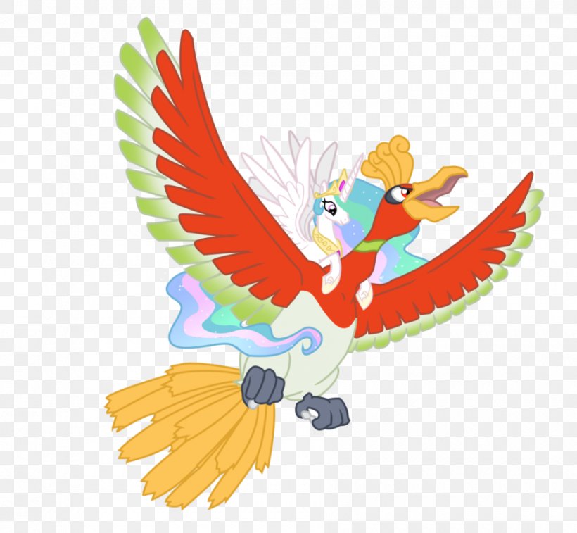 My Little Pony Princess Celestia Rainbow Dash Ho-Oh, PNG, 900x831px, Pony, Animal Figure, Art, Beak, Bird Download Free