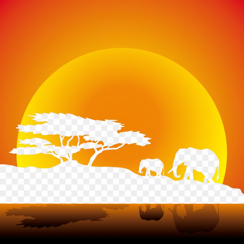 African Elephant Savanna, PNG, 2500x2500px, Africa, African Elephant, Daytime, Elephant, Grassland Download Free