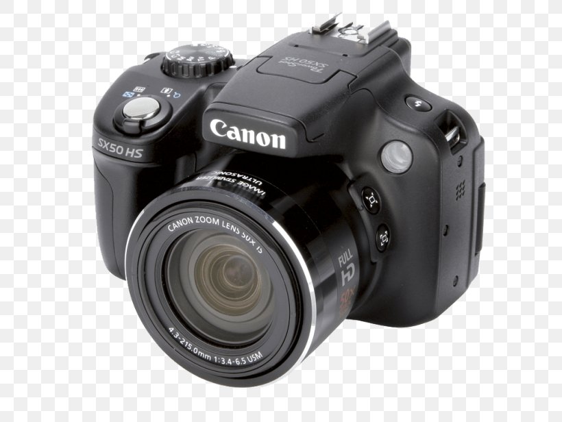 Canon PowerShot SX50 HS Canon EOS Bridge Camera, PNG, 650x616px, Canon Powershot Sx50 Hs, Bridge Camera, Camera, Camera Accessory, Camera Lens Download Free