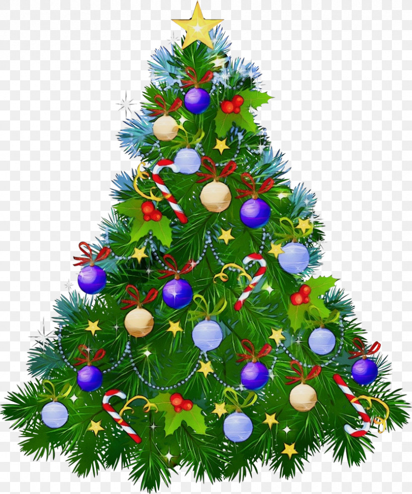 Christmas Tree, PNG, 833x1000px, Watercolor, Christmas, Christmas Decoration, Christmas Ornament, Christmas Tree Download Free