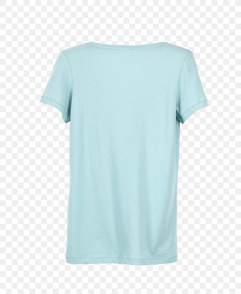 T-shirt Shoulder Sleeve Turquoise, PNG, 748x998px, Tshirt, Active Shirt, Aqua, Blue, Clothing Download Free