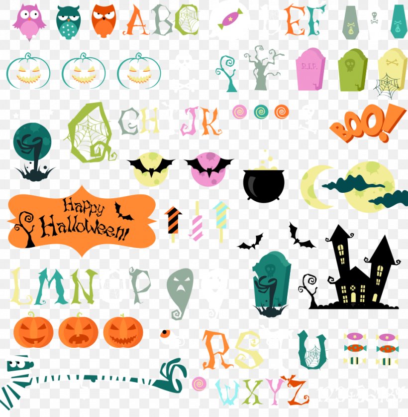 Vector Halloween Pattern, PNG, 962x982px, Watercolor, Cartoon, Flower, Frame, Heart Download Free
