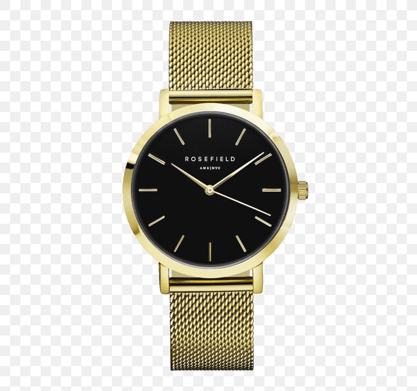 Watch Gold Strap Jewellery ROSEFIELD The Mercer, PNG, 770x769px, Watch, Bangle, Bracelet, Brand, Clothing Download Free
