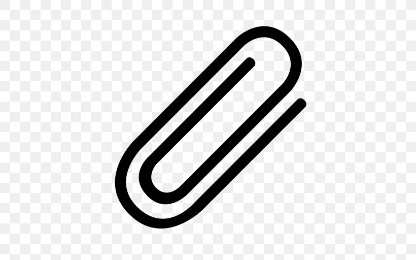 Paper Clip Email Attachment Clip Art, PNG, 512x512px, Paper, Black And White, Body Jewelry, Button, Document Download Free