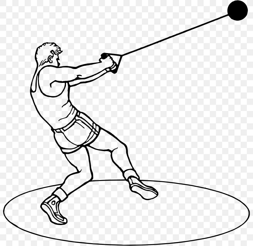 Hammer Throw Sport Throwing Clip Art, PNG, 800x798px, Hammer Throw, Area, Arm, Athlete, Baseball Equipment Download Free