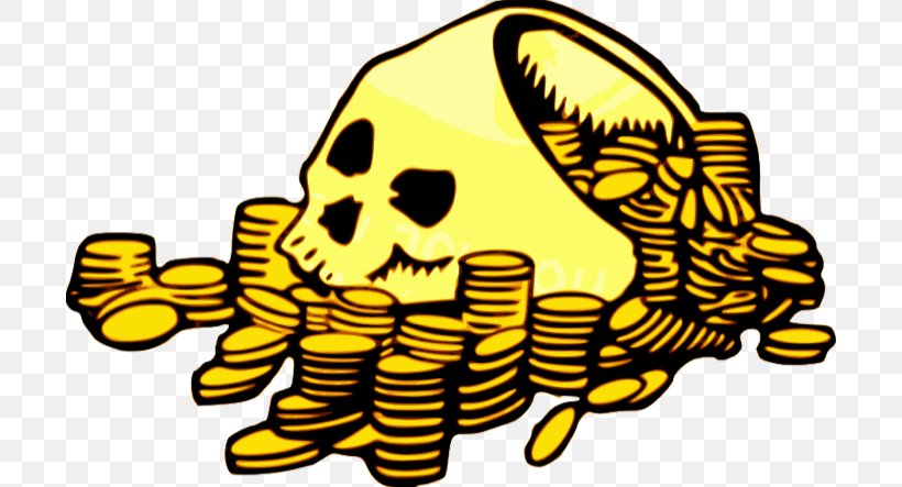 Piracy Gold Coin Clip Art, PNG, 700x443px, Piracy, Artwork, Bone, Buried Treasure, Coin Download Free