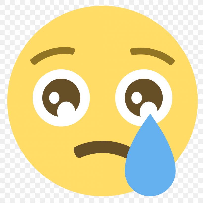 Face With Tears Of Joy Emoji Sticker Crying Emoticon, PNG, 1000x1000px ...