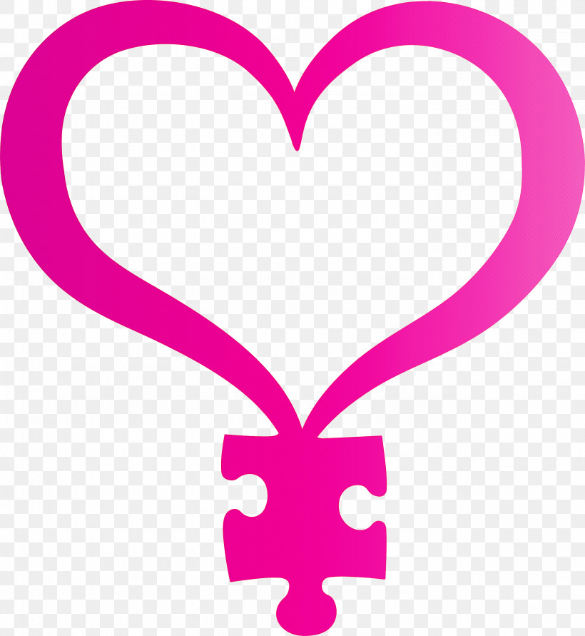 World Autism Awareness Day, PNG, 2759x3000px, World Autism Awareness Day, Heart, Love, Magenta, Pink Download Free