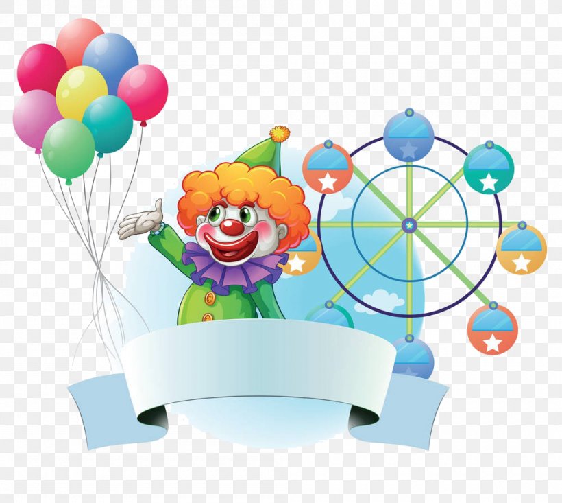 Clown Royalty-free Stock Photography Illustration, PNG, 1000x894px, Clown, Balloon, Banner, Circus, Juggling Download Free