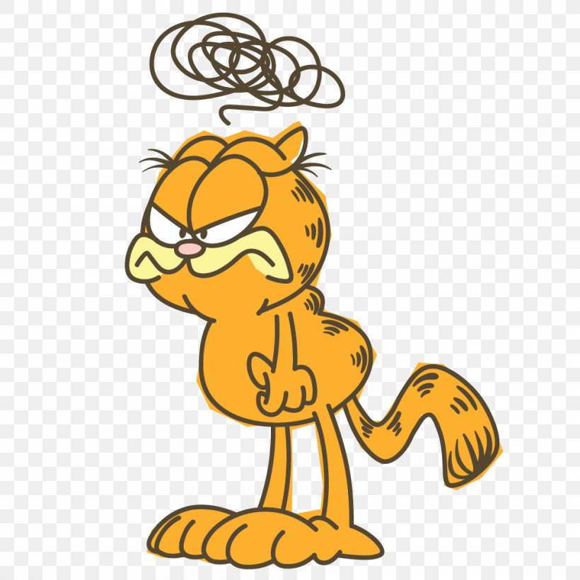 Garfield Sticker Odie Image LINE, PNG, 1000x1000px, Garfield, Animal Figure, Animation, Art, Bare Tree Media Inc Download Free