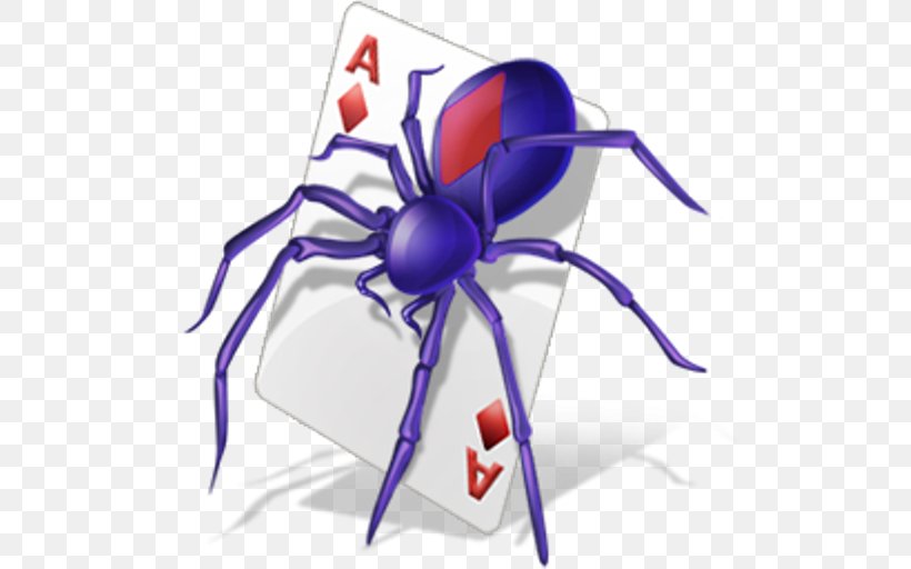 Microsoft Spider Solitaire Patience Microsoft Solitaire Collection Spider-Man: Web Of Shadows, PNG, 512x512px, Microsoft Spider Solitaire, Arthropod, Artwork, Card Game, Freecell Download Free