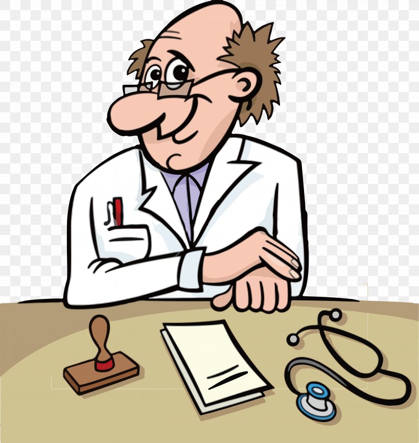 Physician Clinic Cartoon Illustration, PNG, 5932x6278px, Physician, Area, Cartoon, Clinic, Communication Download Free