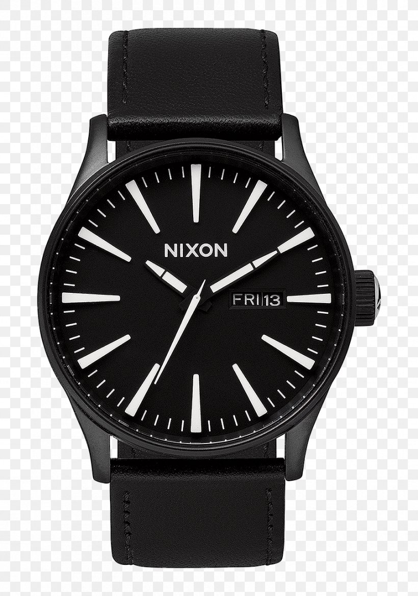 Watch Nixon Men's Sentry Leather Strap, PNG, 900x1282px, Watch, Black, Bracelet, Brand, Business Download Free