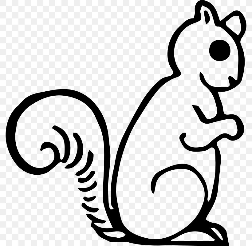 Cat Squirrel Chipmunk Rodent Clip Art, PNG, 784x800px, Cat, Artwork, Black, Black And White, Carnivoran Download Free