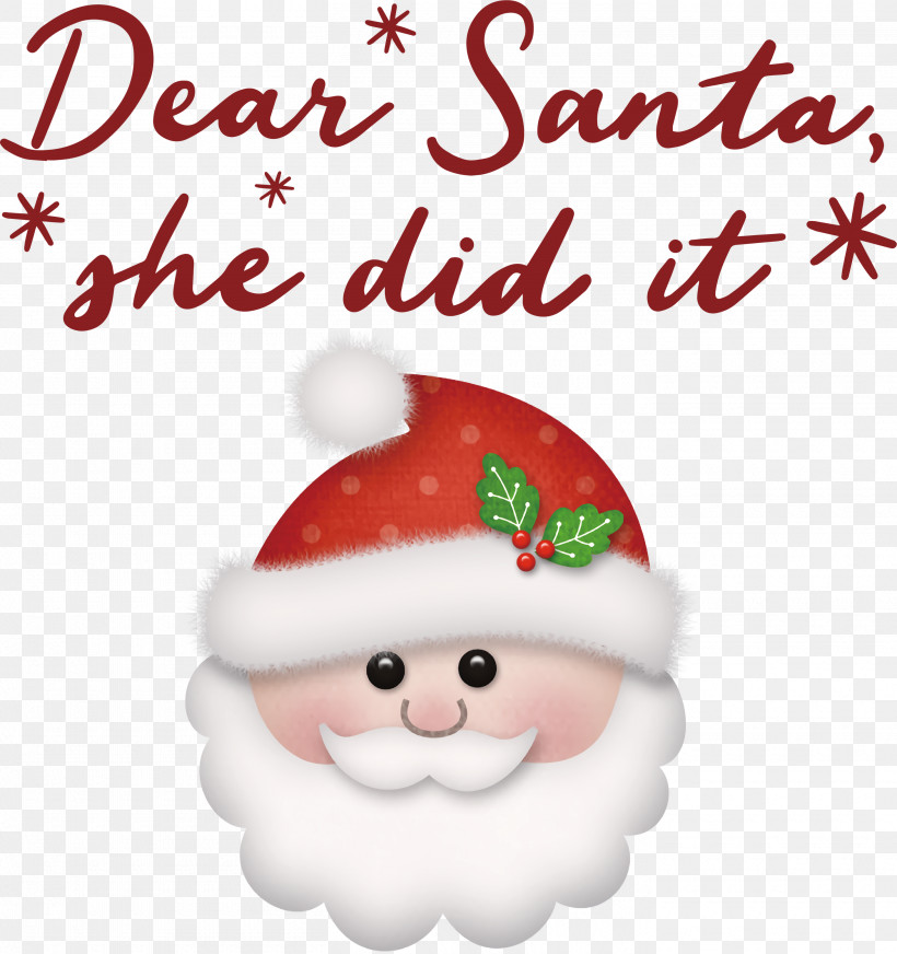 Dear Santa Santa Christmas, PNG, 2820x3000px, Dear Santa, Christmas, Christmas Day, Christmas Ornament, Christmas Ornament M Download Free