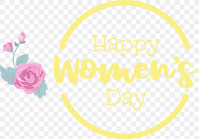 Logo Petal Yellow Flower Line, PNG, 3000x2095px, Womens Day, Flower, Geometry, Happiness, Happy Womens Day Download Free