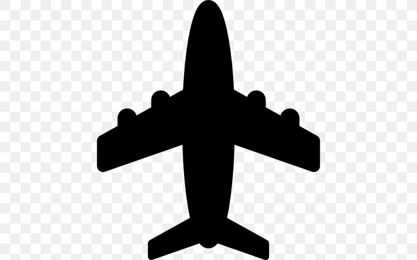 Airplane Clip Art, PNG, 512x512px, Airplane, Air Force, Aircraft, Black And White, Force Download Free