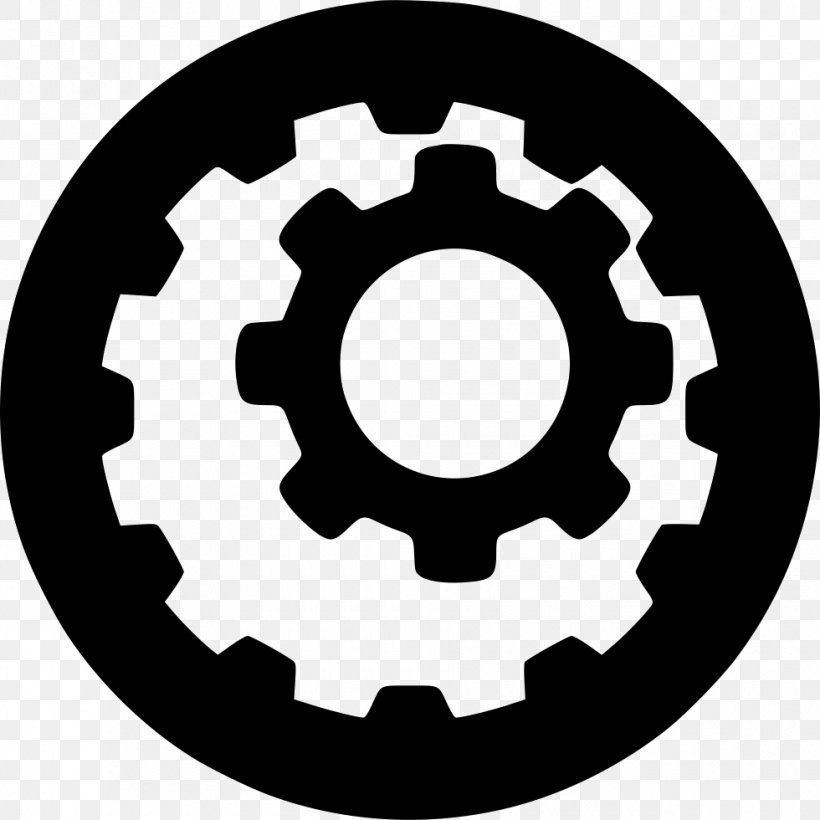 Gear Color Wheel Symbol, PNG, 980x980px, Gear, Auto Part, Automotive Tire, Black And White, Blue Download Free