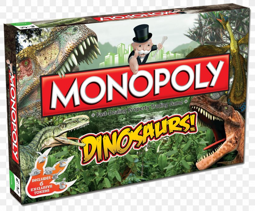 Hasbro Monopoly Board Game Dinosaur, PNG, 1980x1639px, Monopoly, Advertising, Board Game, Dice, Dinosaur Download Free