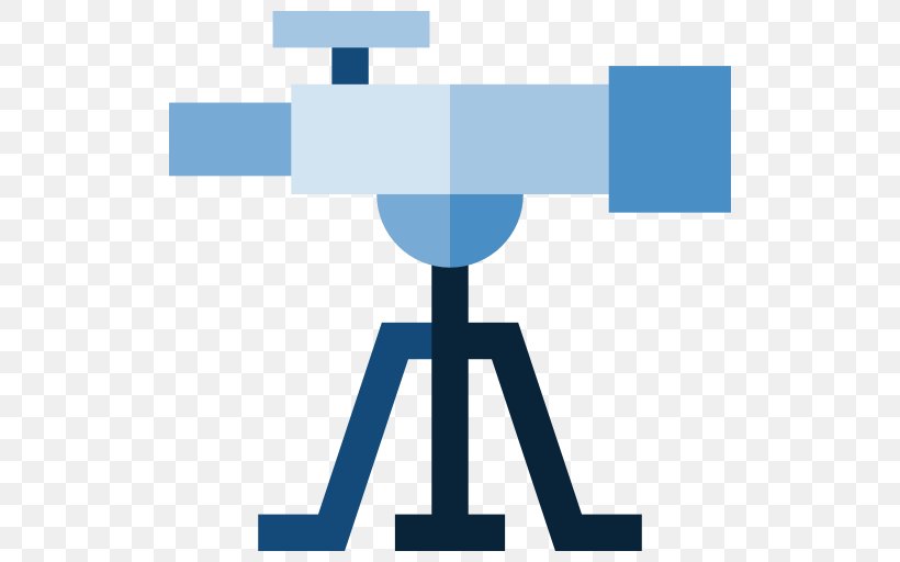 Astronomy Telescope Icon, PNG, 512x512px, Scalable Vector Graphics, Area, Astronomy, Blue, Brand Download Free