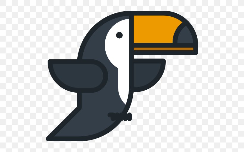 Bird Toucan Animal Clip Art, PNG, 512x512px, Bird, Animal, Beak, Flightless Bird, Logo Download Free