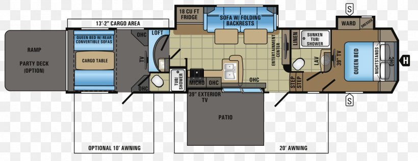 Floor Plan Jayco, Inc. Caravan Fifth Wheel Coupling Campervans, PNG, 1800x698px, 2016, 2018, Floor Plan, Campervans, Caravan Download Free