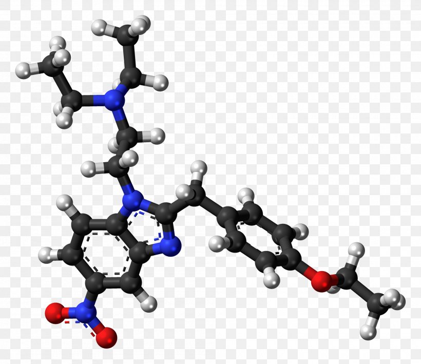 Molecule Etonitazene Analgesic Pharmaceutical Drug, PNG, 2000x1730px, Molecule, Analgesic, Ballandstick Model, Body Jewellery, Body Jewelry Download Free